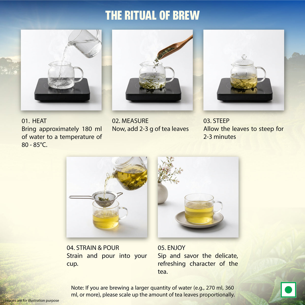 EMERALD RESERVE | First Flush | Pure Green Tea (50g)