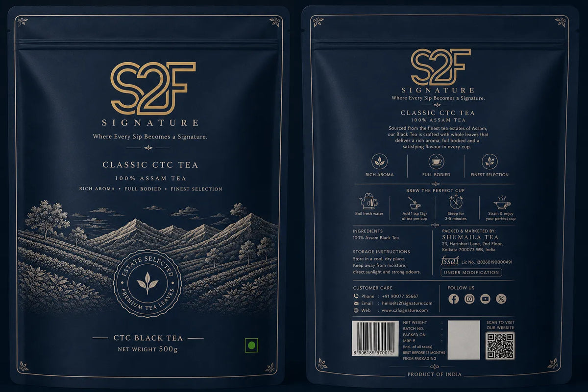 S2F Signature The Original Classic CTC Tea | 100% Pure Single Origin (500g)