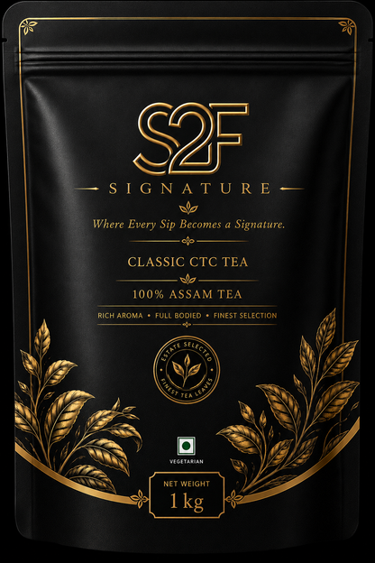 S2F Signature Classic CTC Assam Tea | 100% Pure Assam Single Origin (1 kg)
