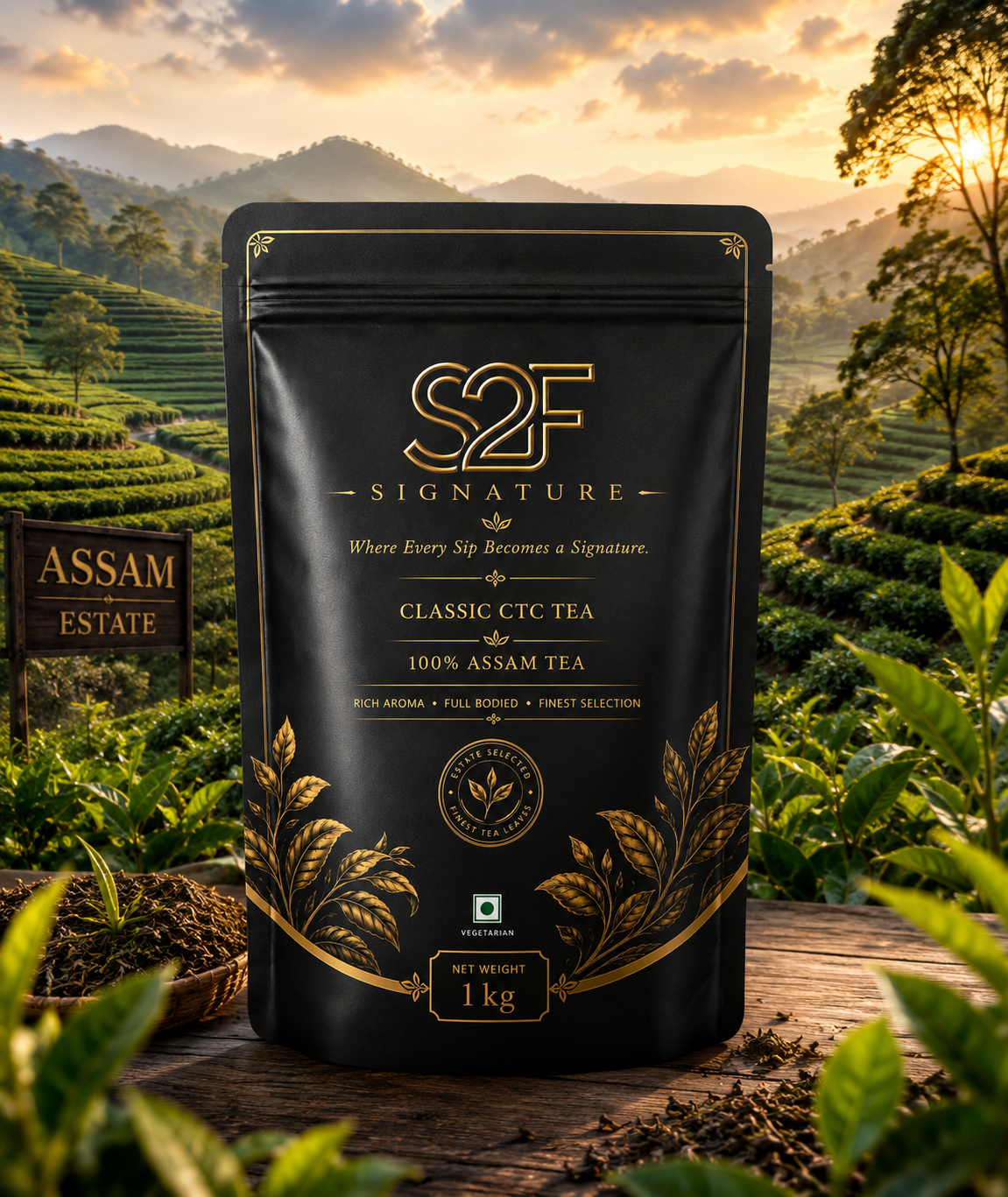 S2F Signature Classic CTC Assam Tea | 100% Pure Assam Single Origin (1 kg)