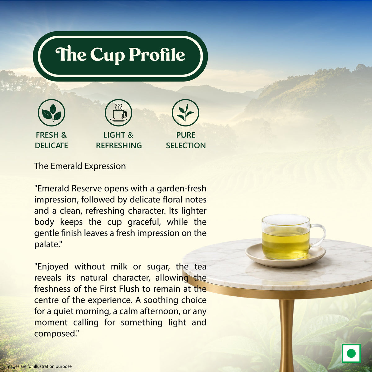 EMERALD RESERVE | First Flush | Pure Green Tea (50g)