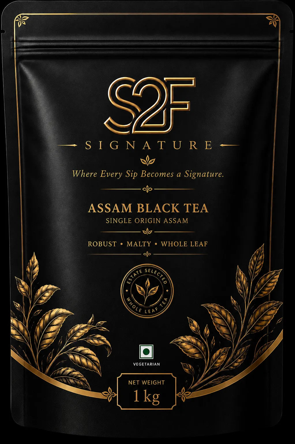 S2F SIGNATURE Assam Black Tea - Single Origin Whole Leaf (1kg)