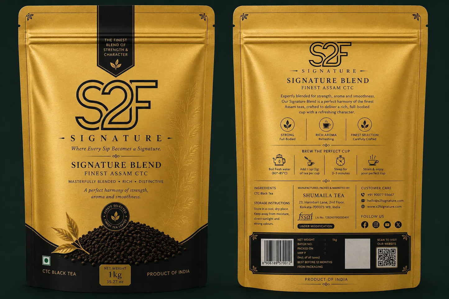 S2F Signature Blend - Finest Assam CTC Tea (1kg)