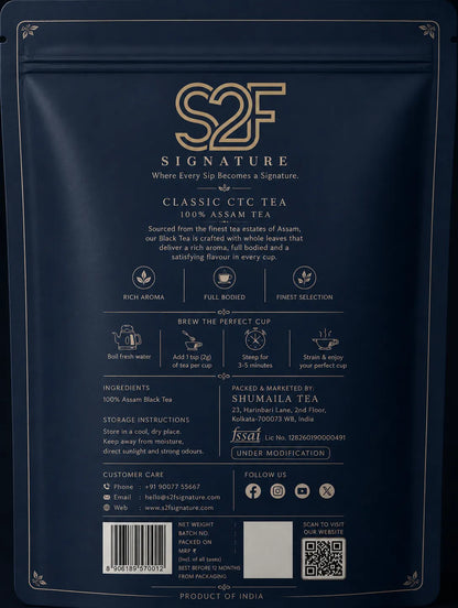 S2F Signature The Original Classic CTC Tea | 100% Pure Single Origin  (500g)