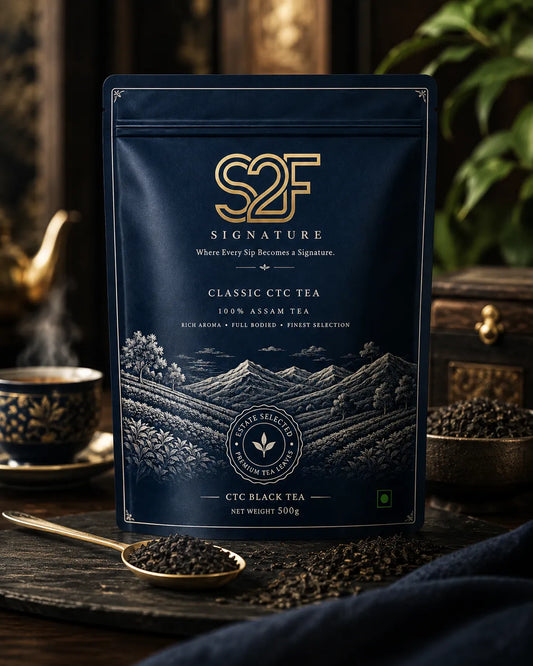 S2F Signature Classic CTC Assam Tea | 100% Pure Assam Single Origin  (500g)