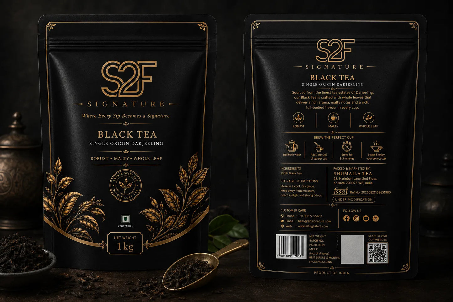 MIDNIGHT AMBER - Black Tea - Whole Leaf (100g)