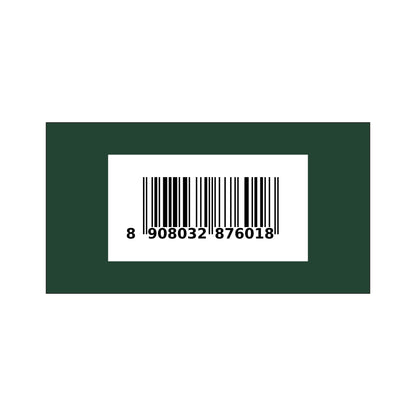 S2F Signature Emerald Reserve Pure Green Tea 50g product packaging bottom barcode label view on transparent background